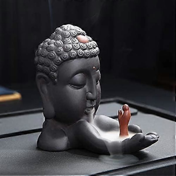 Røgelsesbrænder med Tilbageløb, Keramisk Røgelsesbrænder til Hjemmet (Buddha Røgelsesbrænder)
