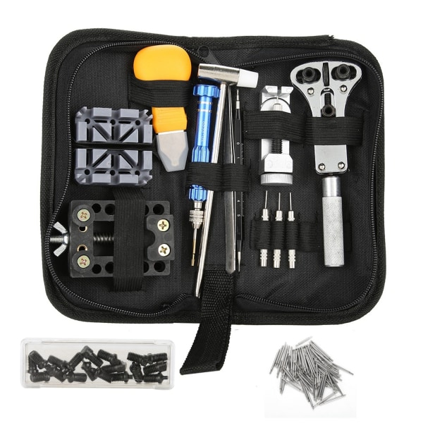 Watch Reparationsverktygssats Professionell case Öppnare Link Remover Spring Bar Pin Set