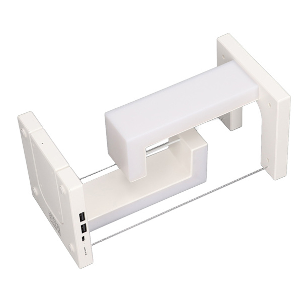 Magnetisk svävande nattlampa 3 växlar Touch Switch LED bordslampa med trådlös laddning för telefon Vit