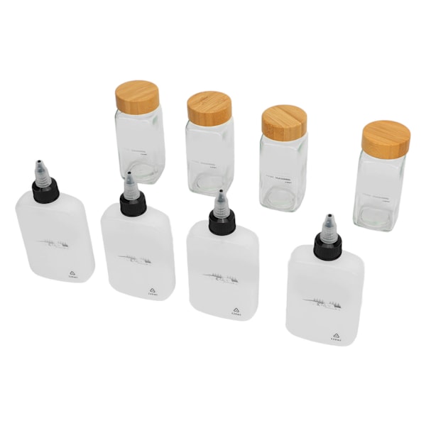 Camping kryddflaska kit utomhus picknick kryddbehållare förseglad krydda krydda dispenser Khaki
