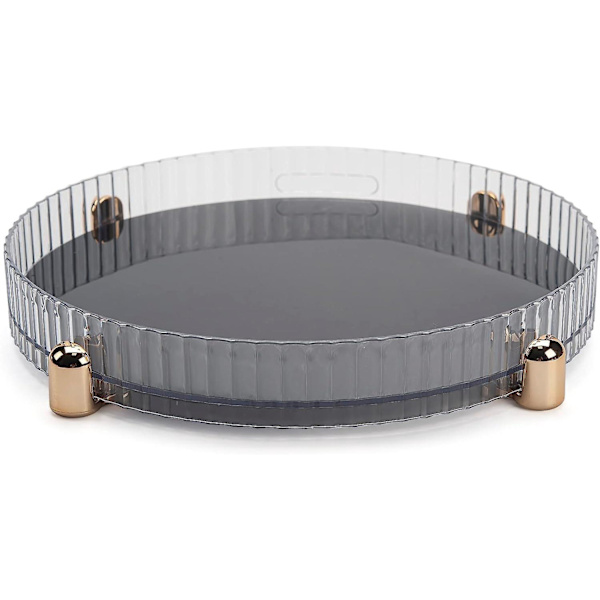 360 Rotating Clear Makeup Organizer og parfumebakke til toiletvask og hudpleje