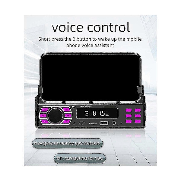 Autoteline Bluetooth-soitin Monitoiminen Voi Paikantaa ja Löytää Auton U-levyn Pistokekortti HD Häviötön