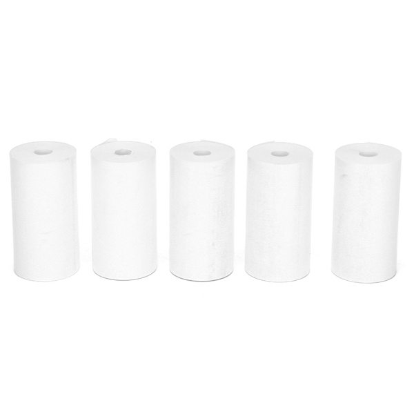5 rullar termiskt papper 57x30mm transparent slätt dammtätt litet lätt kvitto termiskt papper