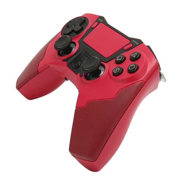 Bluetooth-controller med dobbelt vibration, 6-akset følsom trådløs gamepad joystick med LED-indikator til PS4 PC mobiltelefon