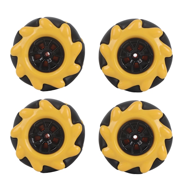 Mecanum Wheel Smart Robot Auton osien tarvikkeet OmniDirectional DIY -lelukomponentit 48mm (2 paria)