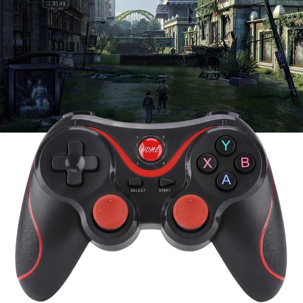 Trådløs Bluetooth Gamepad Spillkontroller Håndtak Joypad For PS3/Smarttelefon/Nettbrett/PC