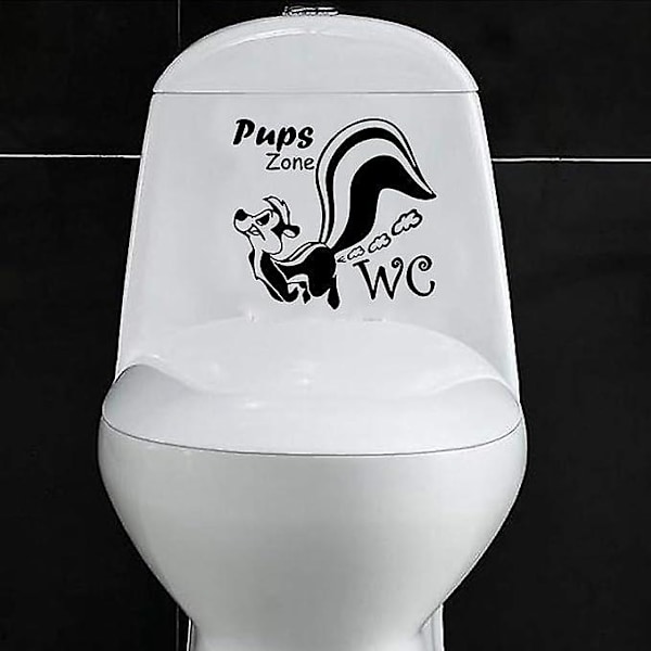 Hauska WC-istuimen tarra vedenpitävä orava kylpyhuoneen sisustustarra