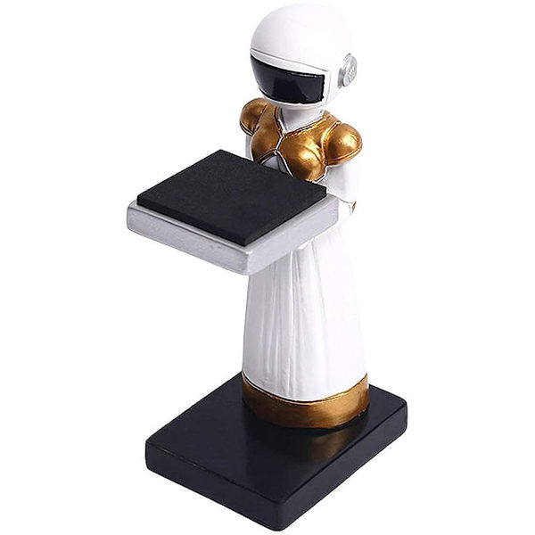 Resin Staty Stand Display Rack för förvaring av watch , skrivbordsdekoration för hemmakontor - Vit (1 st)