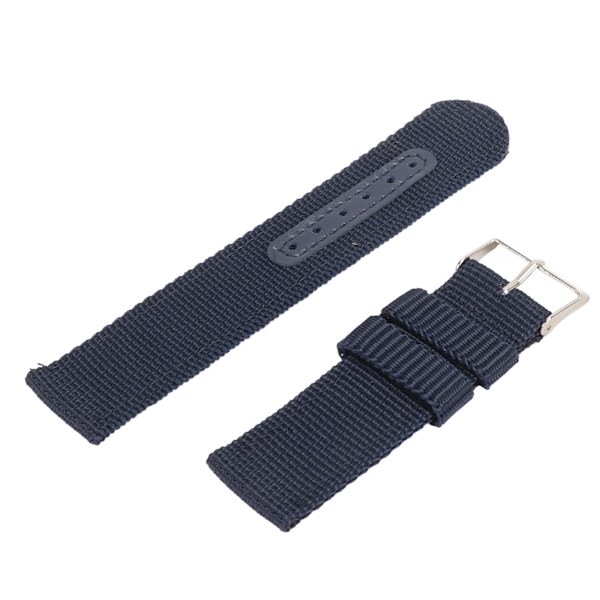 Blå Quick Release watch Mjuk nylon canvas watch för män kvinnor 22mm