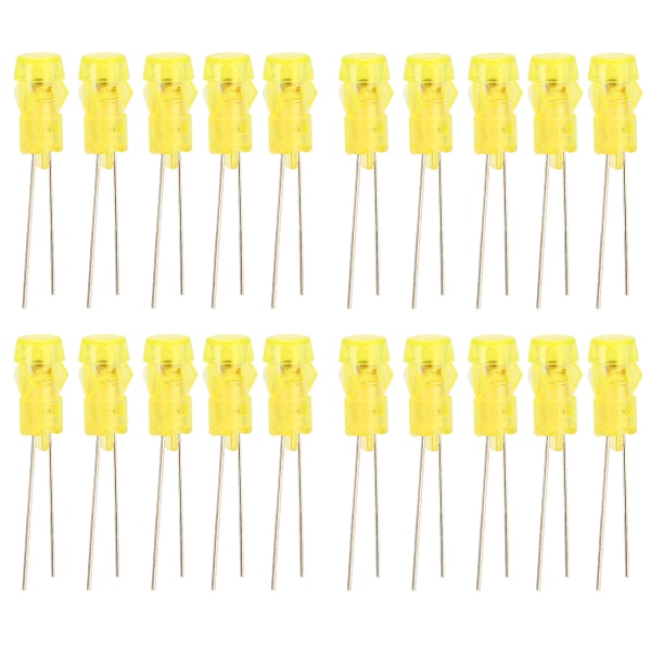 20pcs 3mm DIY LED Diode Portable Light Emitting Diodes for Science Project ExperimentYellow Light