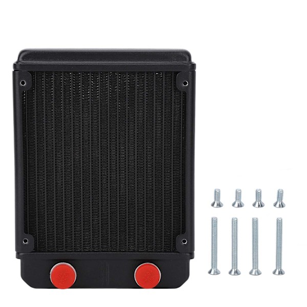 Water Cooling Radiator G1/4 Thread 18 Pipes Good Heat Dissipation Aluminum Alloy Computer Water Cooling Radiator