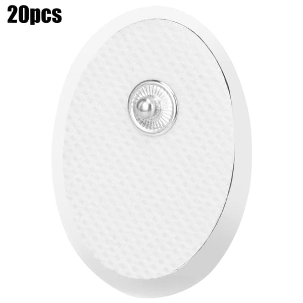 20 stk 3x4 cm fysioterapi elektrodeputer massasje klistrende elektrodepatcher ovale celleplater
