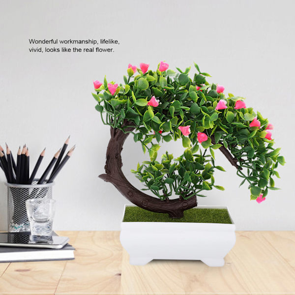 Keinotekoinen Bonsai Tekokukka Ruukussa Kasvi Koti Toimisto Sisustus