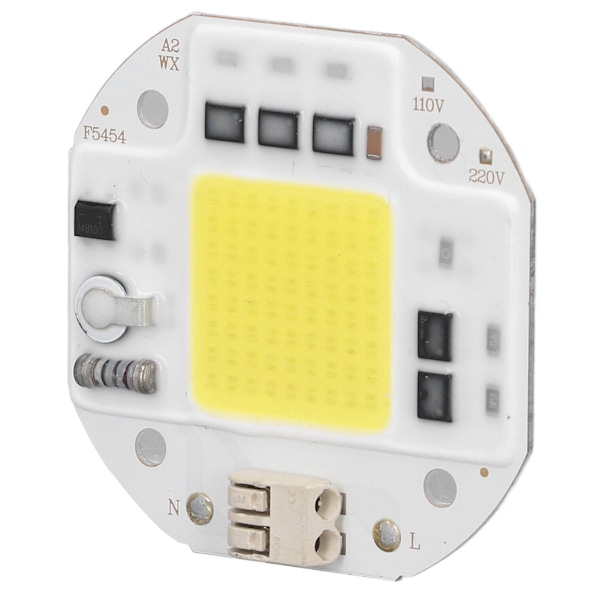 COB Lamp Bead High Power LED Chip Høy lysstyrke Drive Free for DIY Lamp Flomlys Innendørsbelysning 220V100W Kald Hvit 5800K-6500K