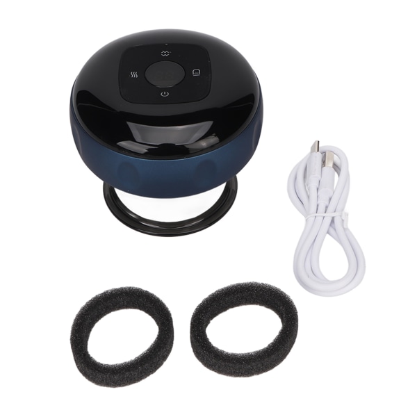 Elektrisk vakuumcupping massageapparat 12 tilstande USB genopladelig varm komprimering Lindre muskler Lindre træthed Gua Sha-enhed