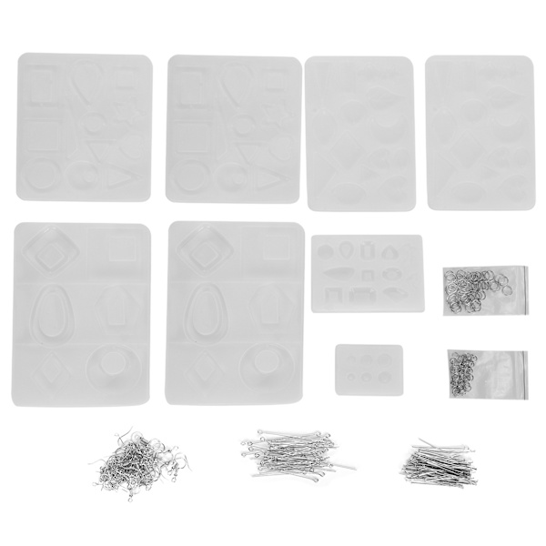 Molds Verktyg Öppna ögonstift Ringar Set för smyckeshänge DIY Craft Making