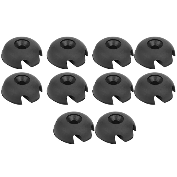 10pcs Deck Line Guide Slotted Round Rigging Accessories for Canoes Kayak Marine