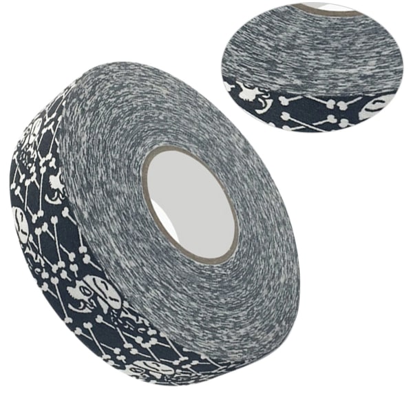 2,5 cm x 25 m Hockey Beskyttende Tape Sport Badminton Stang Pads Hockey Stick Tapes Menneskelig skjelett