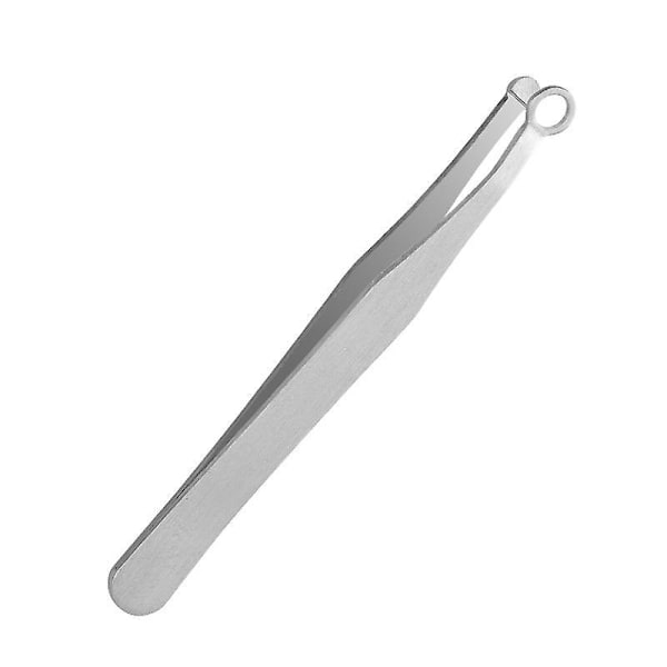 Universal Rustfrit Stål Næsehårspincet Øjenbrynstrimmer Rund Spids Ingen Spejl Nem Klip til Næse Sideburns og Øjenbryn
