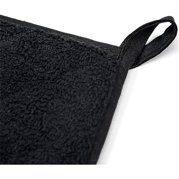 6 kpl kuumuutta kestäviä patalappuja keittiöön, puhdasta puuvillaa, 18 x 18 cm, ruoanlaittoon ja leivontaan, väri: musta
