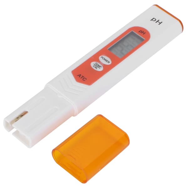 Bärbar PH-testare Vattenkvalitetsanalysator för vattenbruk och akvarium med temperaturdisplay
