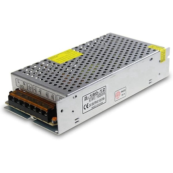DC 12V 15A 180W Strømforsyning Transkompatibel Switch AC 110V / 220V til DC 12V 20amp Switching Adapter Co-E