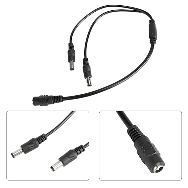 10 stk 12V 1V2 Sikkerhedsmonitor DC Strømforsyning Splitter Adapter Connector Kabelledning