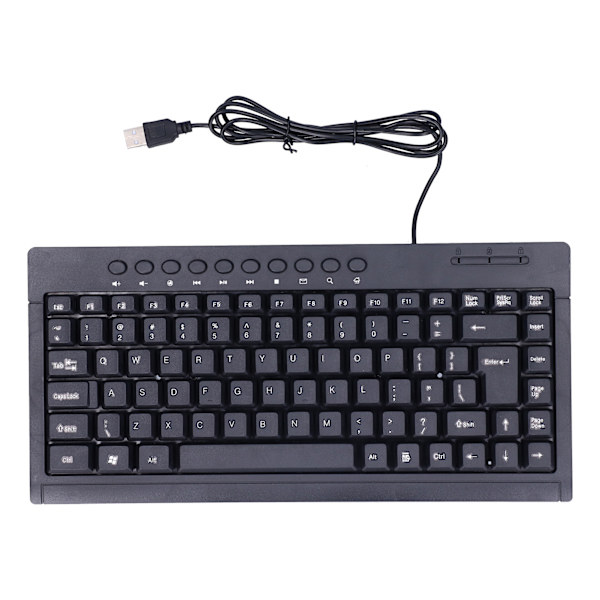 Kabelført tastatur Mini 87 taster USB Desktop Notebook Computertilbehør til OfficeEnglish