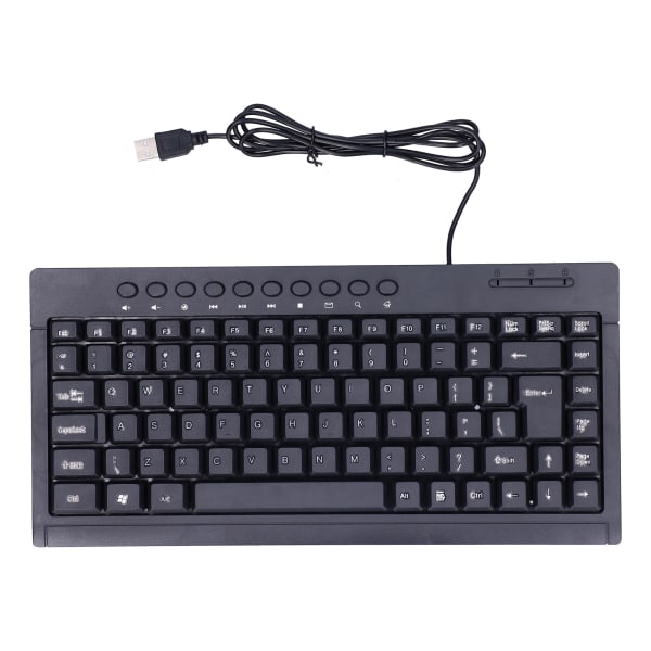 Kablet tastatur Mini 87 taster USB stasjonær bærbar PC-tilbehør for OfficeEnglish