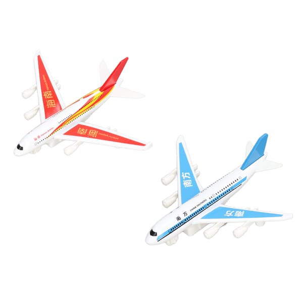 1:60 2 stk. legeringsflymodel sæt bærbart træk-tilbage flymodel til drenge piger Type B