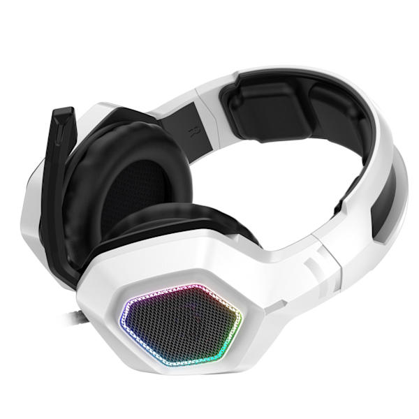 Peliheadset Bass Stereo Mukava Luonnollinen Kannettava E-urheiluheadset PS4:lle ja PC:lle K10 Valkoinen