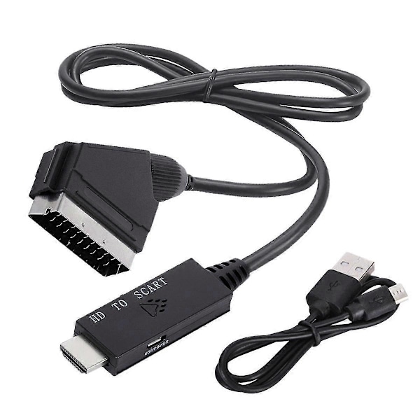 Adapterikaapeli Alhainen Virrankulutus USB-virtajohdolla - Yhteensopiva Scart Audio Video -adapterin kanssa Plug and Play-B15