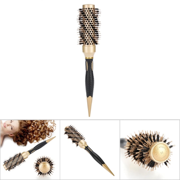 Ammattimainen antistaattinen pyöreä hiusharja Salon Styling Brush Twill Nylon Broach(32mm)