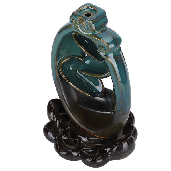 Keramisk Tilbageflow Røgelse Brænder Tilbage Løb Lotus Base Holder Aromaterapi Ornamenter Hjem Indretning