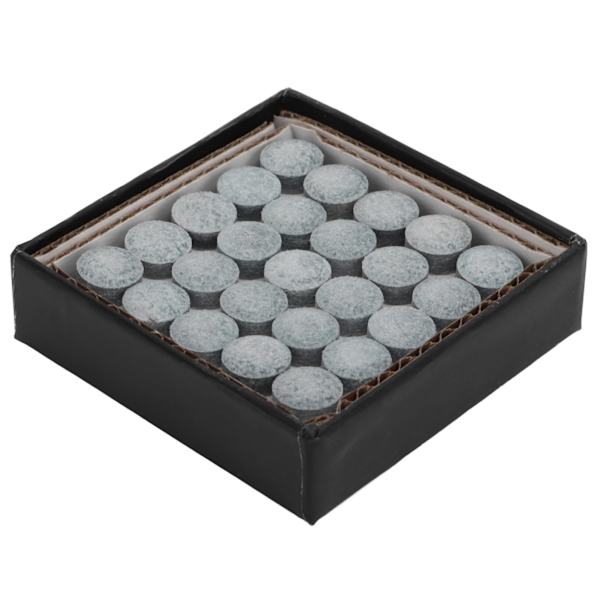 50 st biljardpool cue-spetsar cue pool stick ersättningsspetsar med förvaringslåda biljardtillbehör 9,5 mm