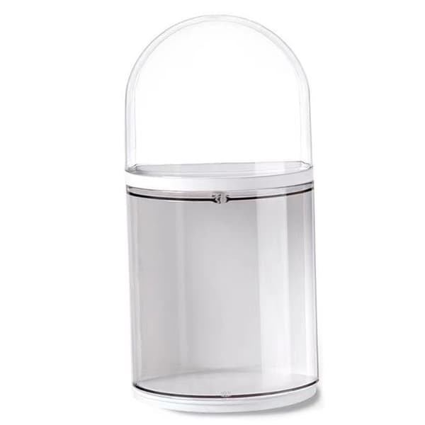 Figur Förvaringslåda Transparent Väggmonterad Dockfigur Displaylåda Utställningslåda 2 Lager 11x22cm