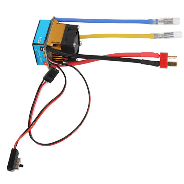 320A vedenpitävä BEC elektroninen nopeudensäädin ESC tuulettimella 1/10 RC autoveneeseen