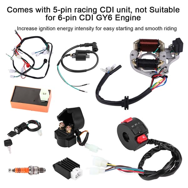 50 70 90 110CC CDI Kablage Montering Ledningssats ATV Elstart QUAD