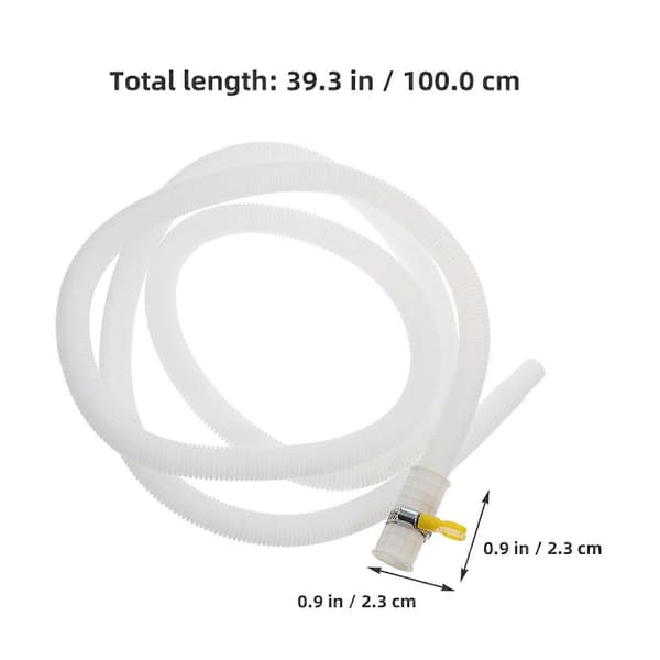 Air Conditioner Drain Hose, Replacement Water Drainage Hose, Flexible Hose with Hose Clamp
