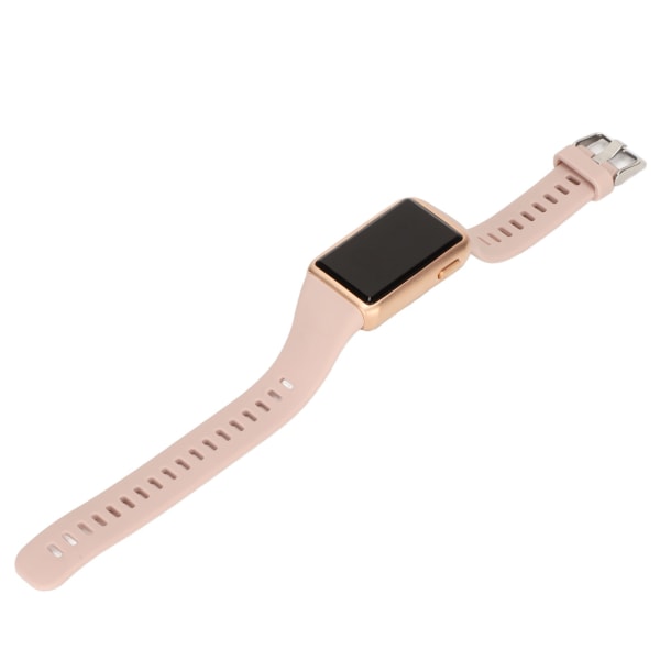Smart Watch Alloy Silikone Glas 210mah 30m Vandtæt LED Fitness Watch til Familievenlige Kolleger Pink Band Guld Shell