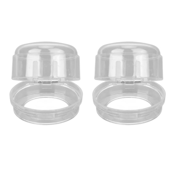 2 stk Gasskomfyr knottdeksler Barnesikkert gasskomfyr knottdeksler Protector for Home KitchenTransparent
