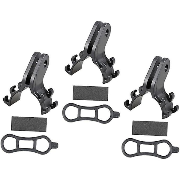 3 Sæt Cykelholder Lommelygtebeslag Holder Monteringsbeslag Cykel Lommelygtebeslag Lommelygte Torch Clip Lommelygteholder Cykelnummerbeslag Ride Fla