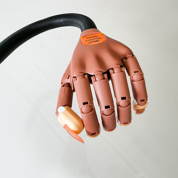 Nails Training Hand Flexibel rörlig DIY Nail Art Fake Model Händer för nybörjare manikyr