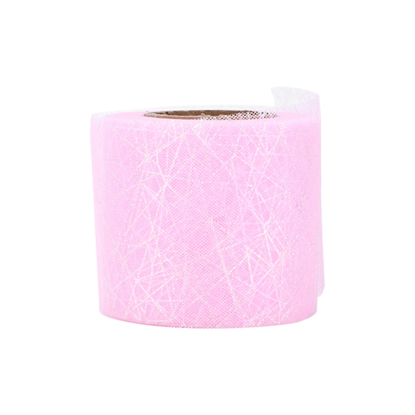 Tulle-rulla Symphony Spider Messy Web Tulle-rulla DIY-rusetti päähine Materiaali NauhaPink