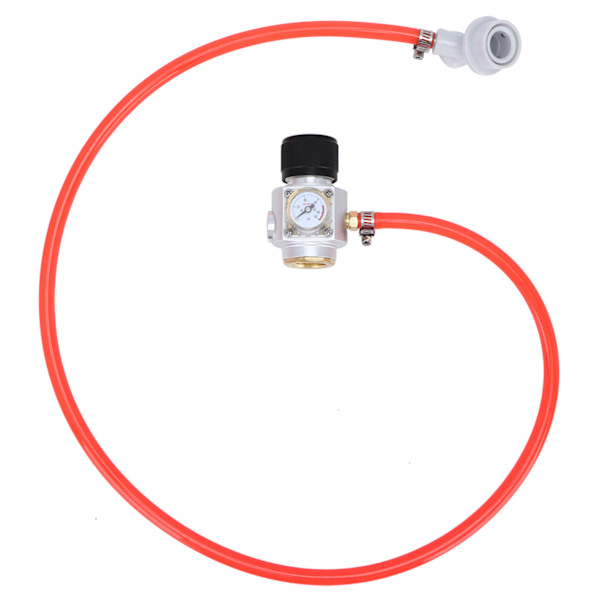 CO2 Mini Gas Regulator 5/16in Gas Line Assembly Quick Connector Tryckmätare