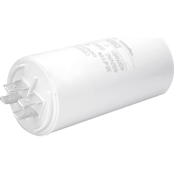 CBB60 35µF 450V startkondensator med møtrik til vaskemaskinemotor