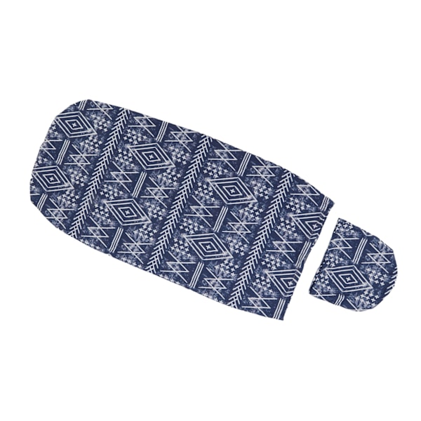 Mjuk elastisk anti-skräck baby swaddle filt hatt set nyfödd wrap baby hatt set för 0 till 3 månader baby marinblå ränder