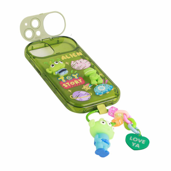 Phone case Silikoni Pehmeä peilijalusta Kirkas print Phone case nauhalla IOS Vihreä IOS 13:lle