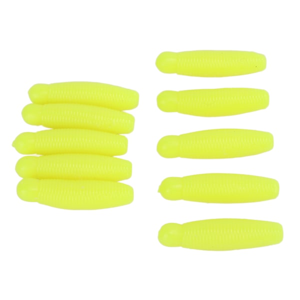 10 stk fiske mykt agn kunstig biepuppe potet lokke lang kast tilsett salt lokke 6cm 8g gylden gul