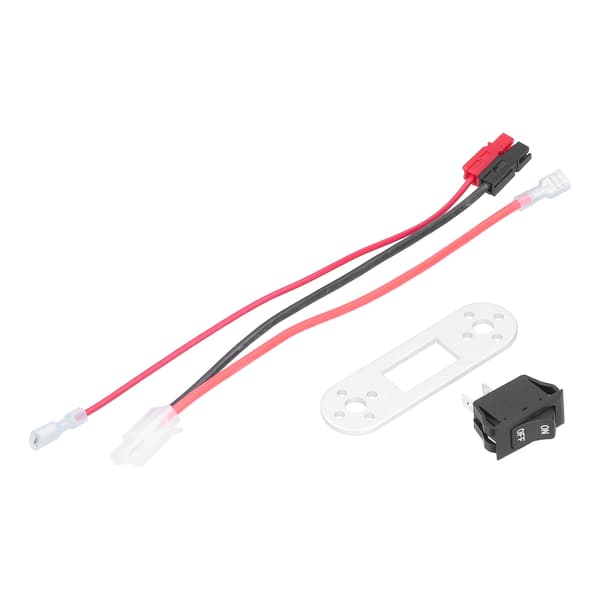 For Tamiya-stil kontakt med mini vippebryter, solid, holdbar, sikker, effektiv batteriladekabeladapter 125 250VAC